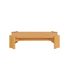 Mesa de centro de madera de mindi natural de 120 cm