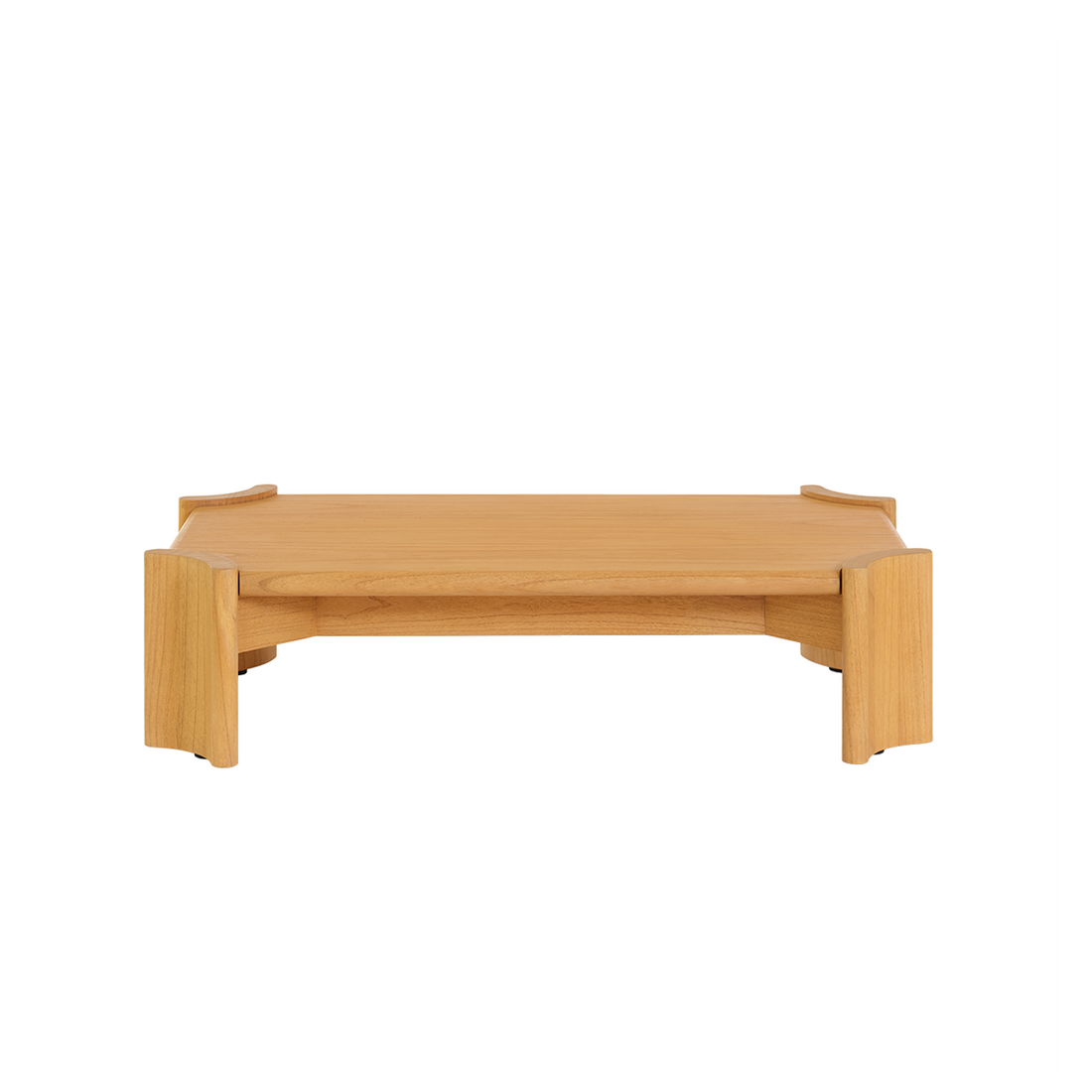 ALVAR - Mesa de centro de madera de mindi natural de 120 cm