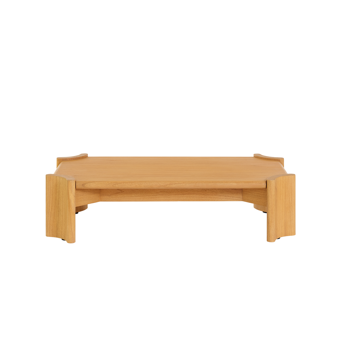ALVAR - Mesa de centro de madera de mindi natural de 120 cm