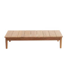 Mesa baja de jardín de teca maciza de 140 cm