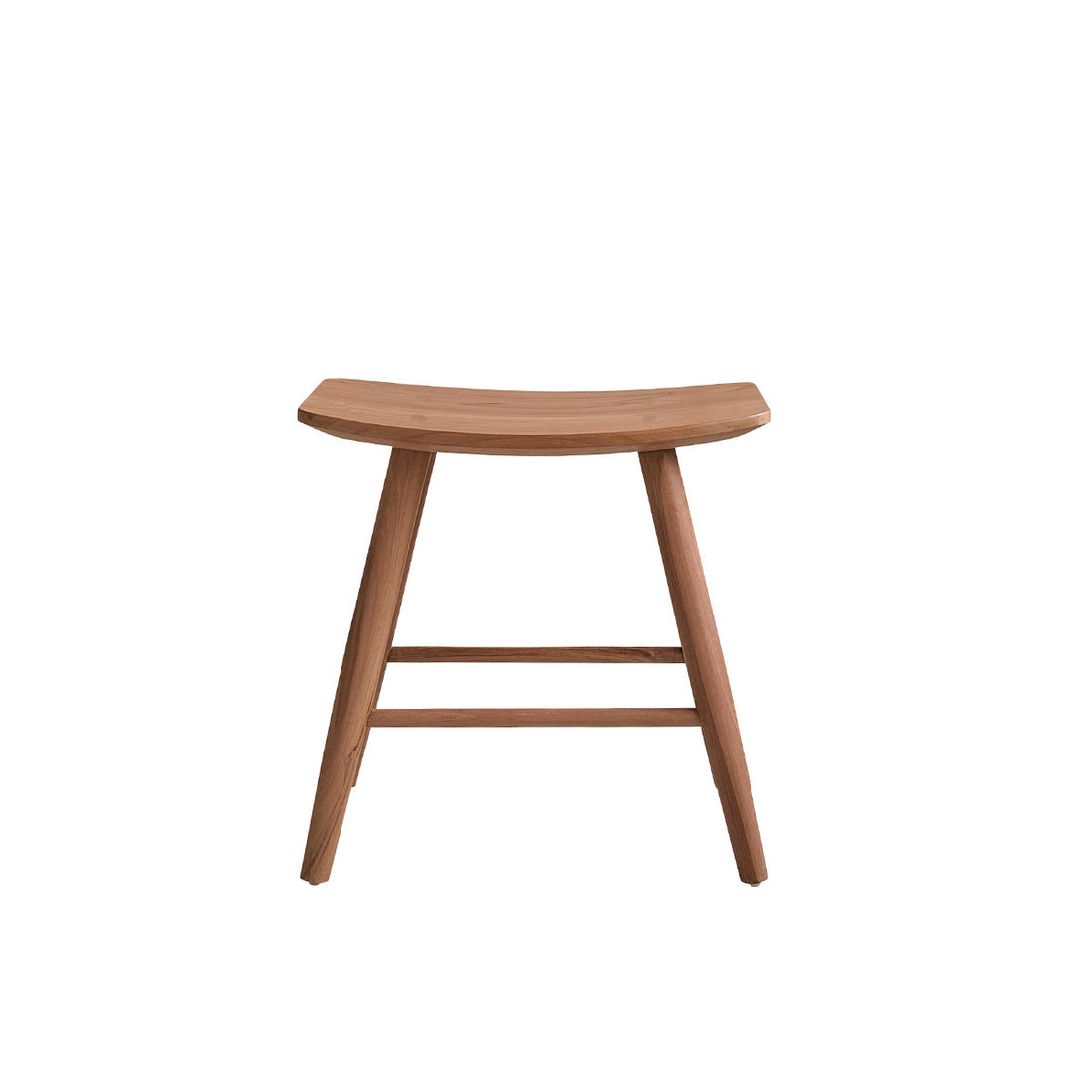 AMBRE - Taburete de teca maciza 45 cm