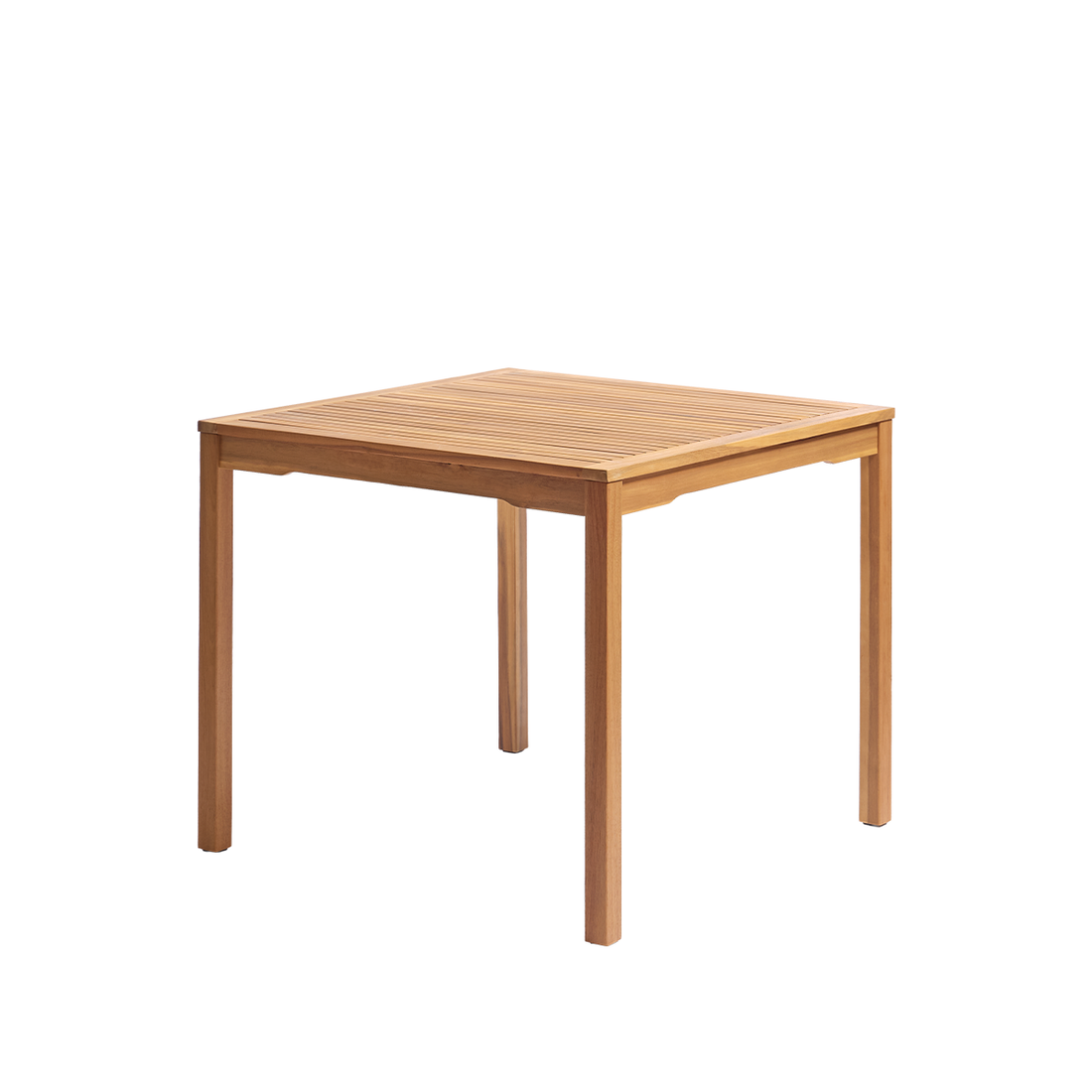 MILOS - Mesa de jardín de madera maciza de acacia aceitada, 90 cm