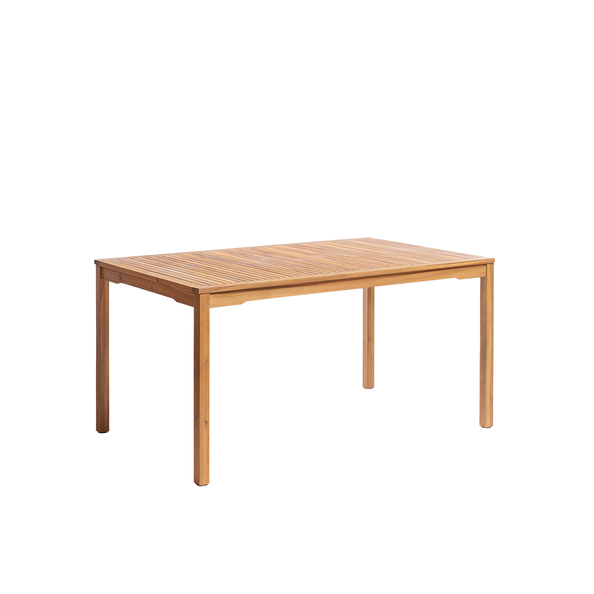 MILOS - Mesa de jardín de madera maciza de acacia aceitada, 150 cm