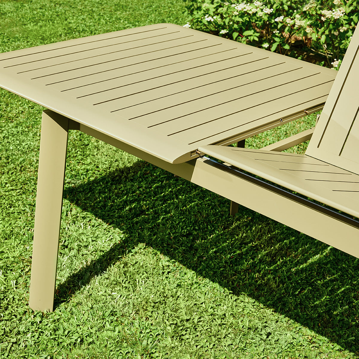 SARO - Mesa de jardín extensible de aluminio