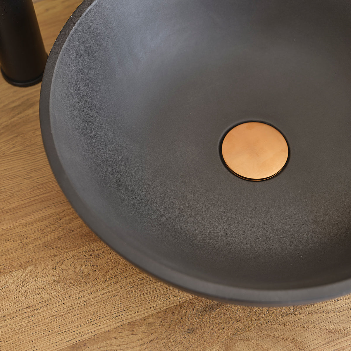 PURE - Lavabo de hormigón gris Ø37 cm