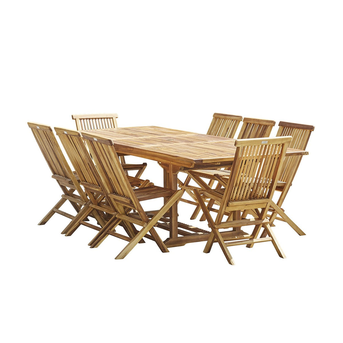 BALI - Salón de exterior de teca maciza aceitada para 8/10 pers.