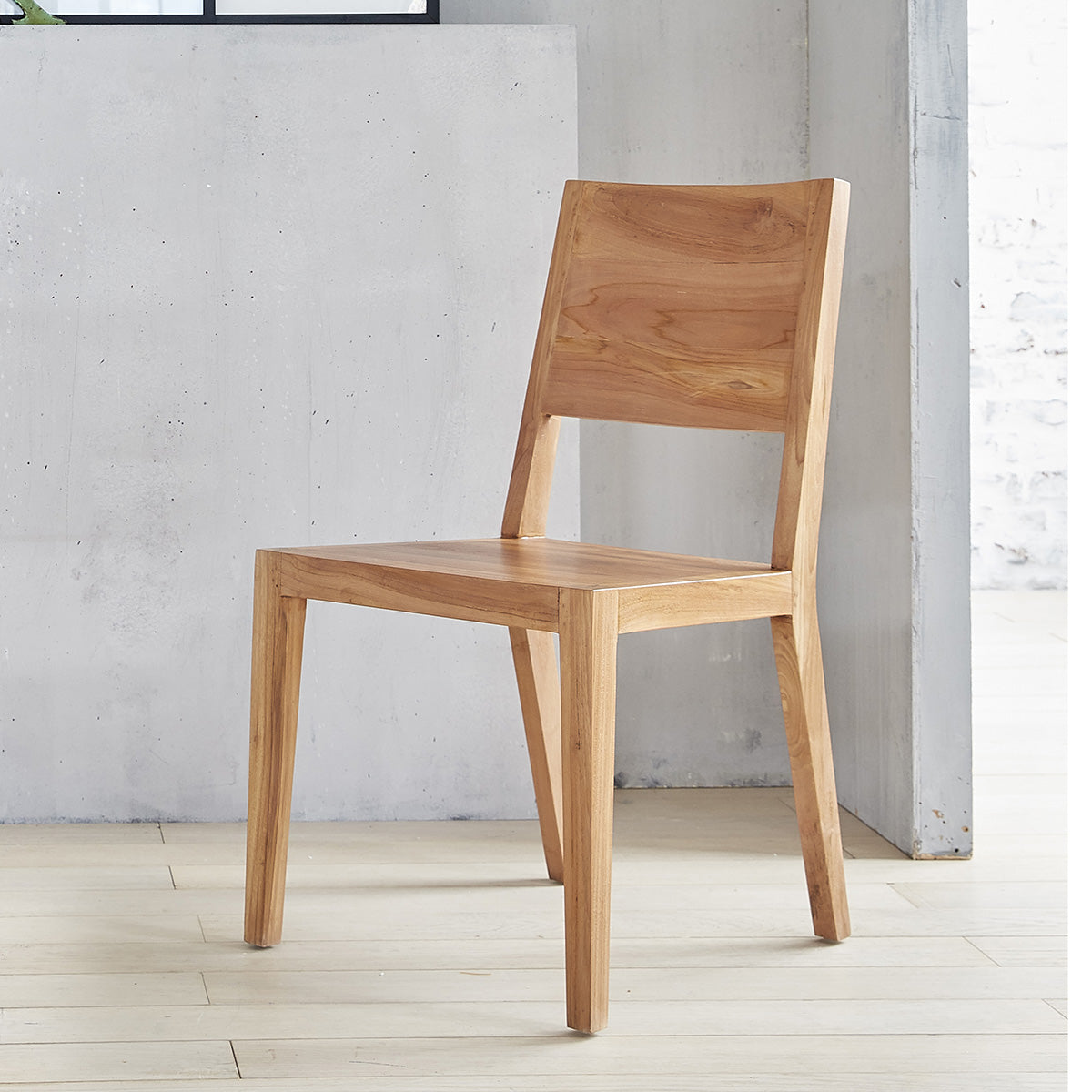 TRISTAN - Silla de teca maciza