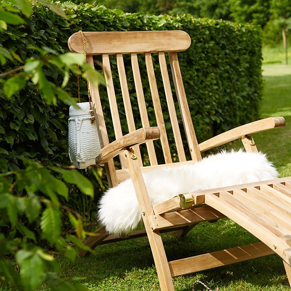 MIDLAND - Tumbona de teca maciza