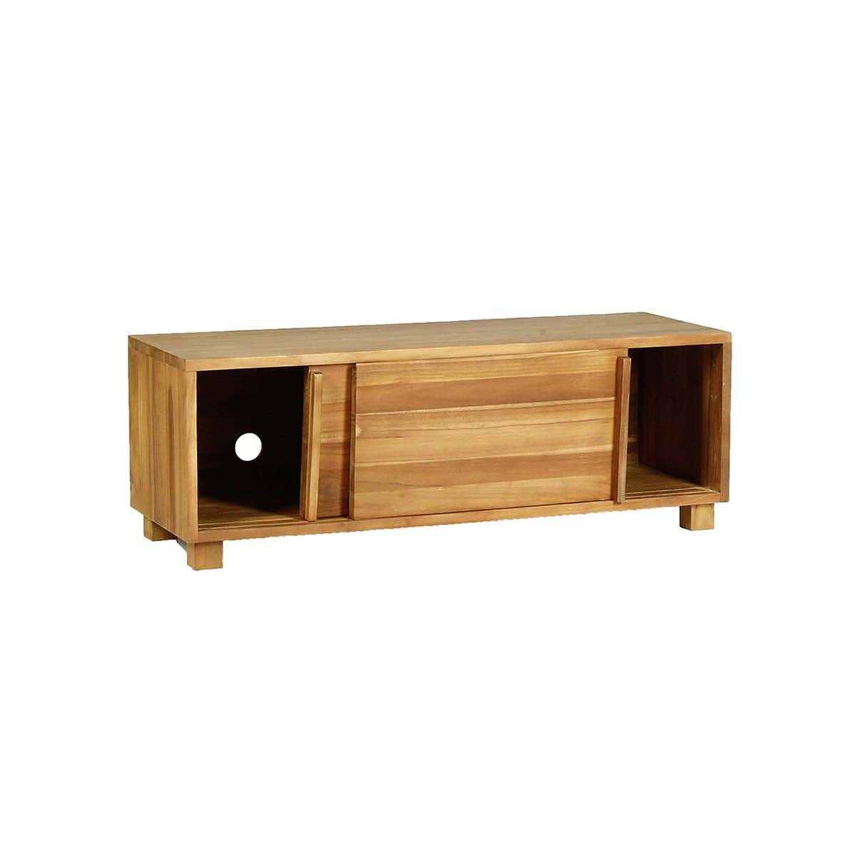 NIDO - Mueble de TV de teca maciza 100 cm
