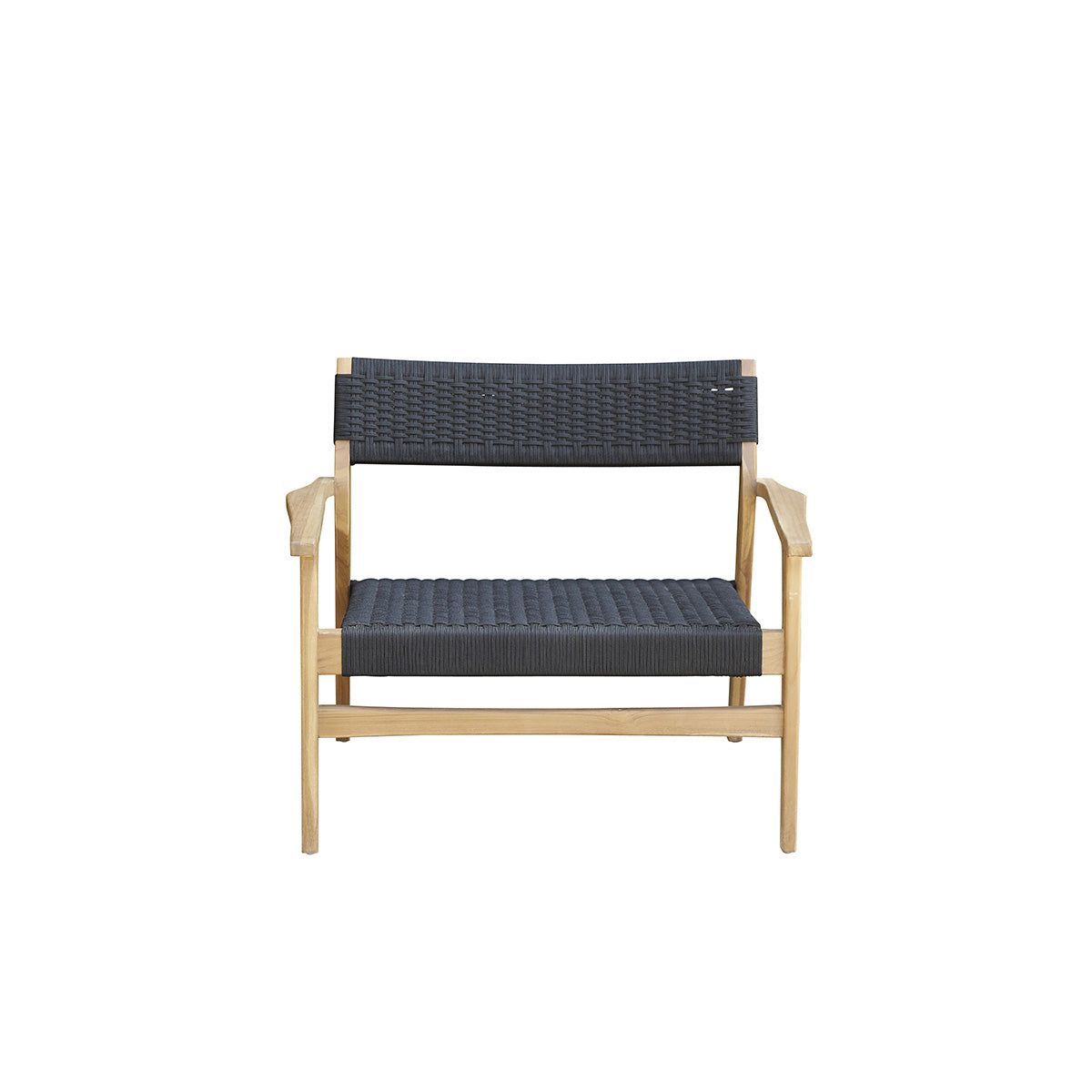 ESTHER - Sillón de exterior de teca maciza y cuerda