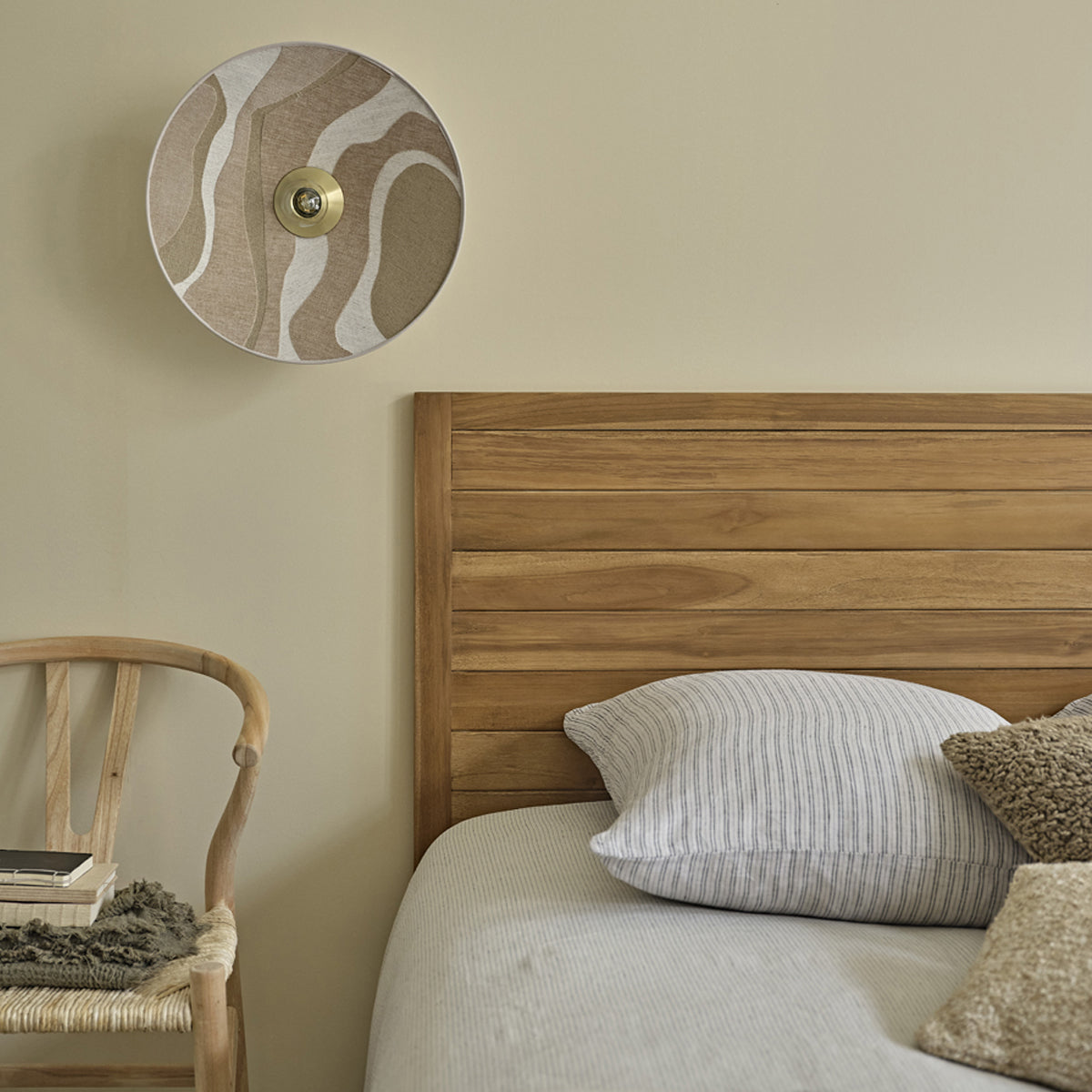 BOSTON - Cabecero de madera de teca maciza 160 cm