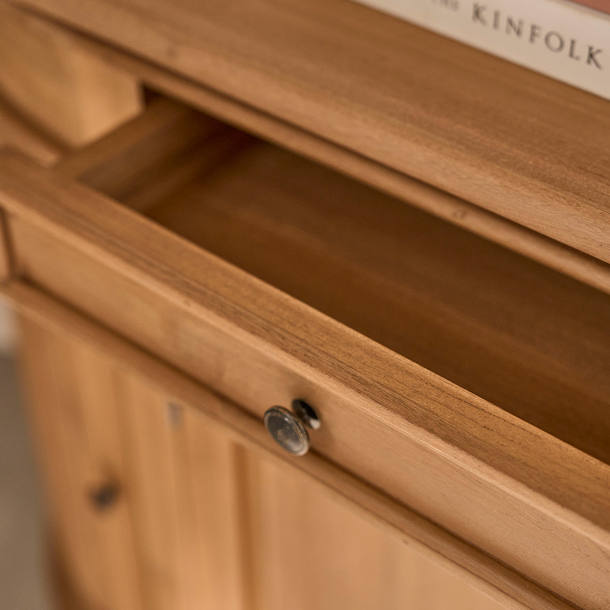 ADAM - Aparador de teca maciza de 180 cm