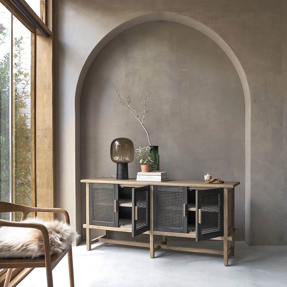 JUNKO - Aparador de madera maciza reciclada 173 cm