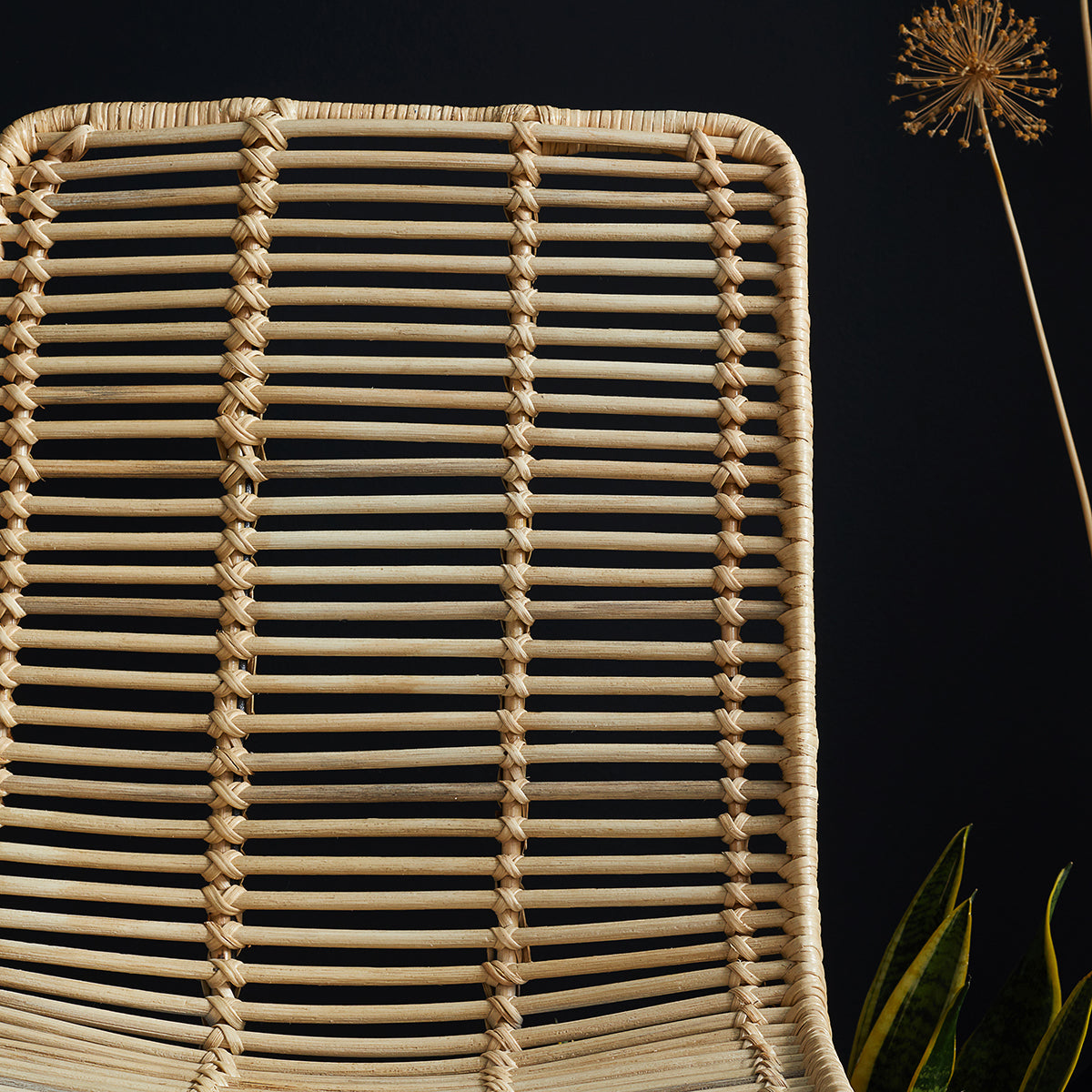 BOHEMA - Silla de ratán y metal