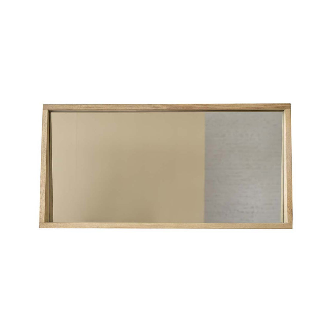MARGAUX - Espejo rectangular de roble macizo 100x50 cm
