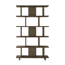 Librería de madera maciza de mango negro, 106 cm