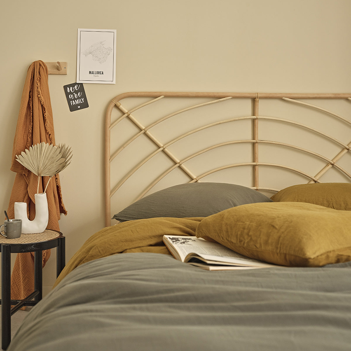 BOHO - Cabecero de ratán 160 cm