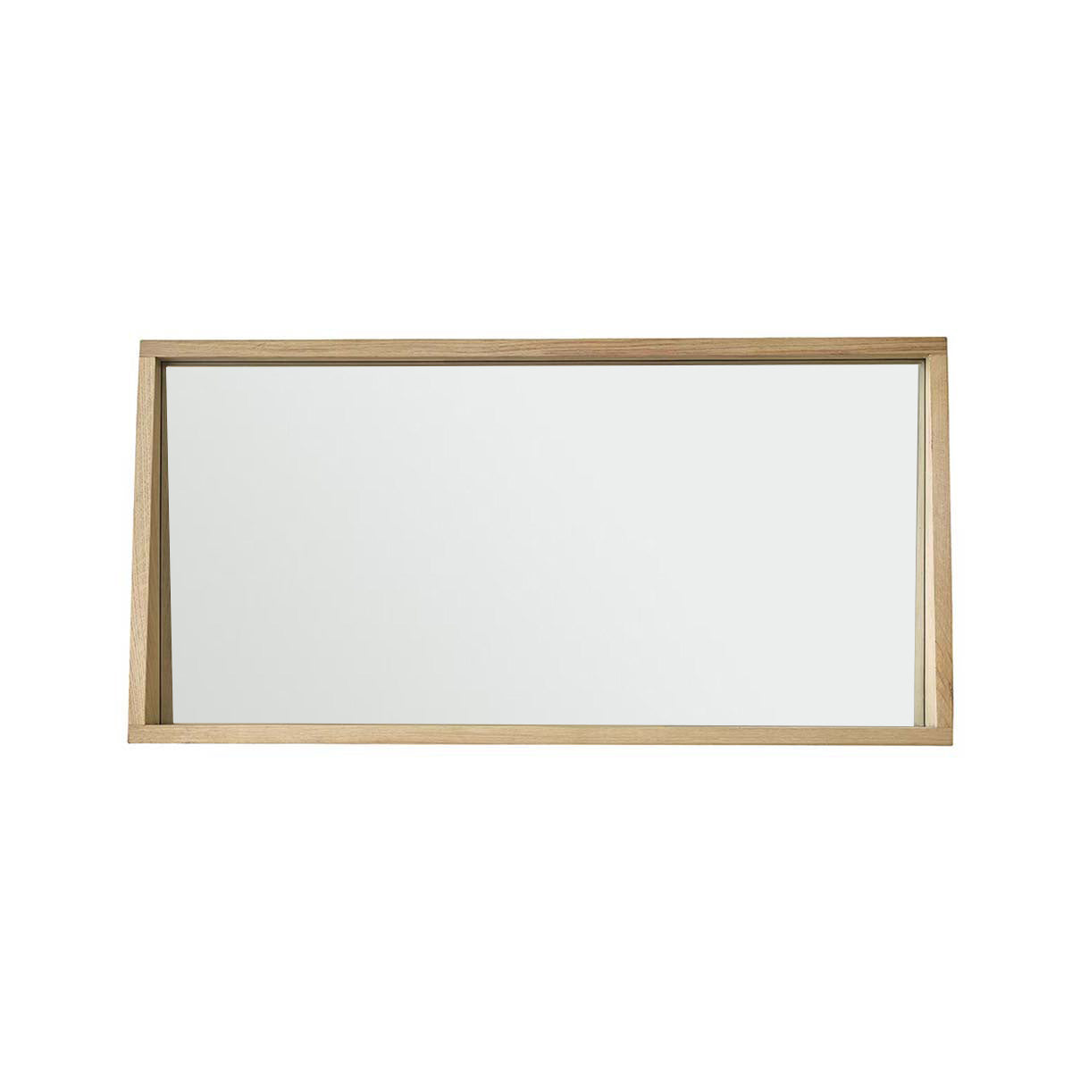 MARGAUX - Espejo rectangular de roble macizo 100x50 cm