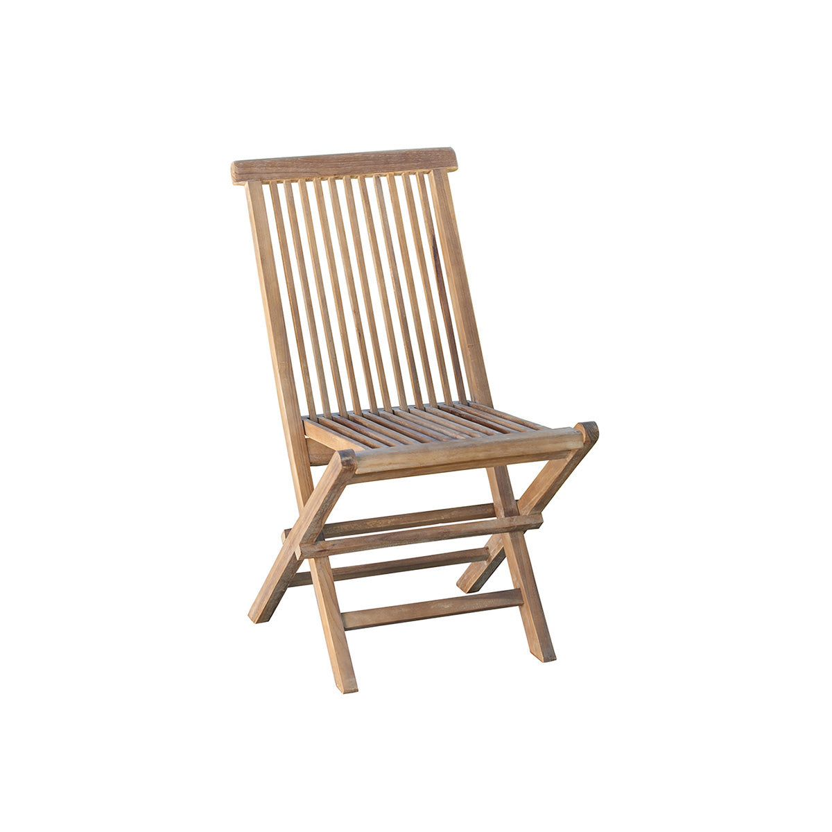 BALI - Silla de exterior plegable de teca maciza aceitada
