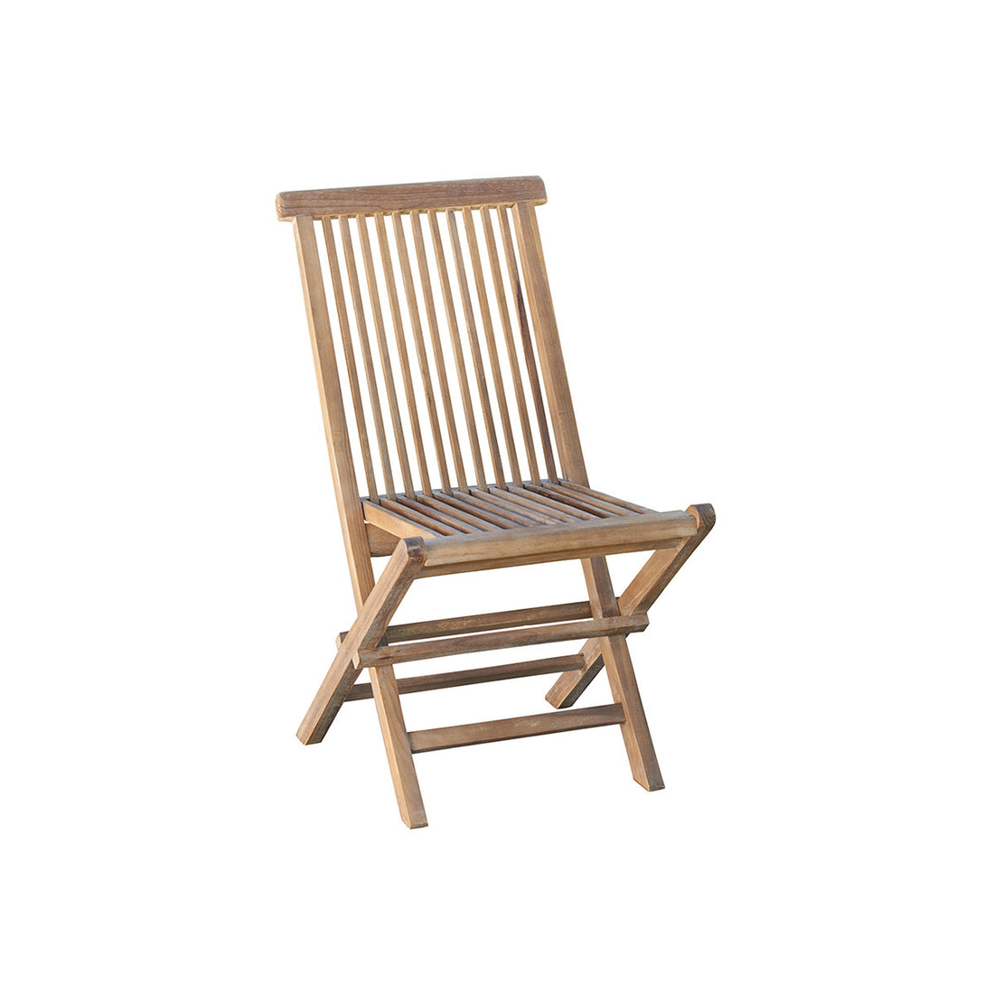BALI - Silla de exterior plegable de teca maciza aceitada