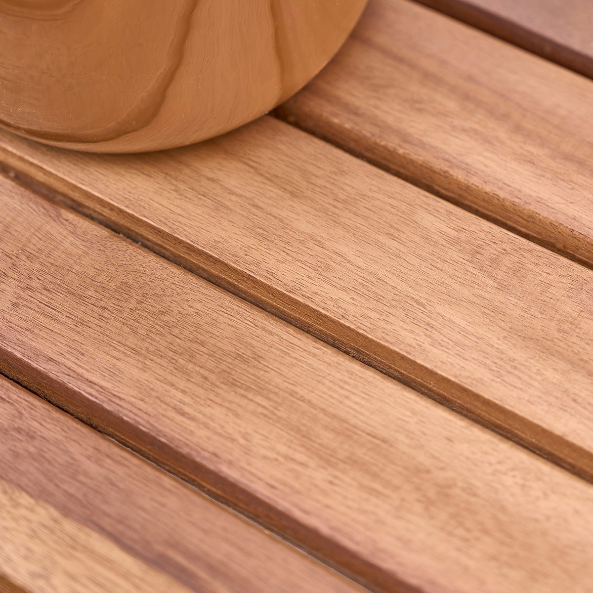 BALI - Salón de exterior extensible de teca maciza aceitada para 6/8 pers.