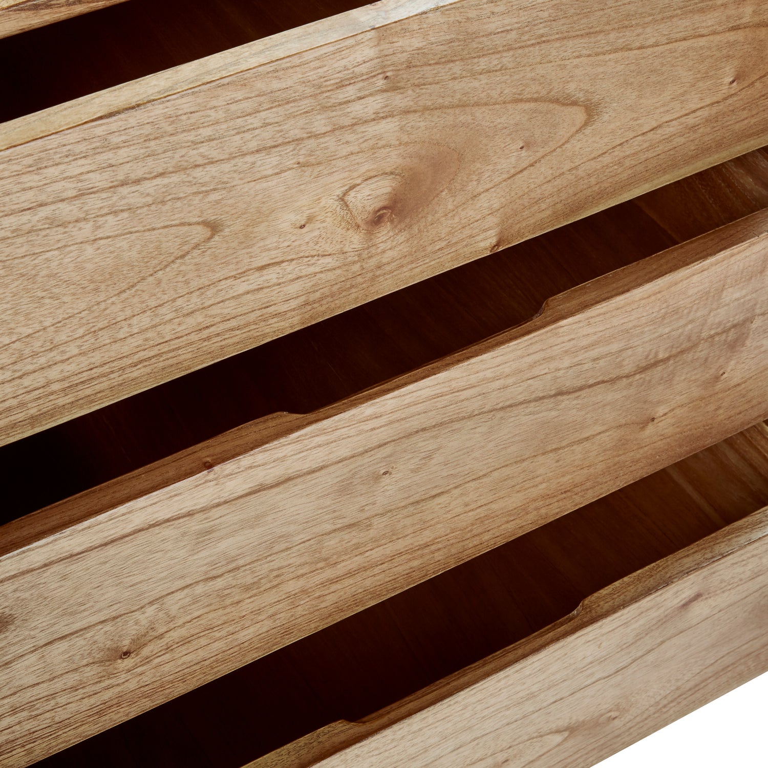 FIFTIES - Cómoda de madera de mindi 160 cm