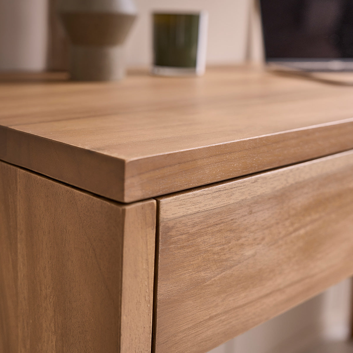 TRISTAN - Escritorio de teca maciza 130 cm