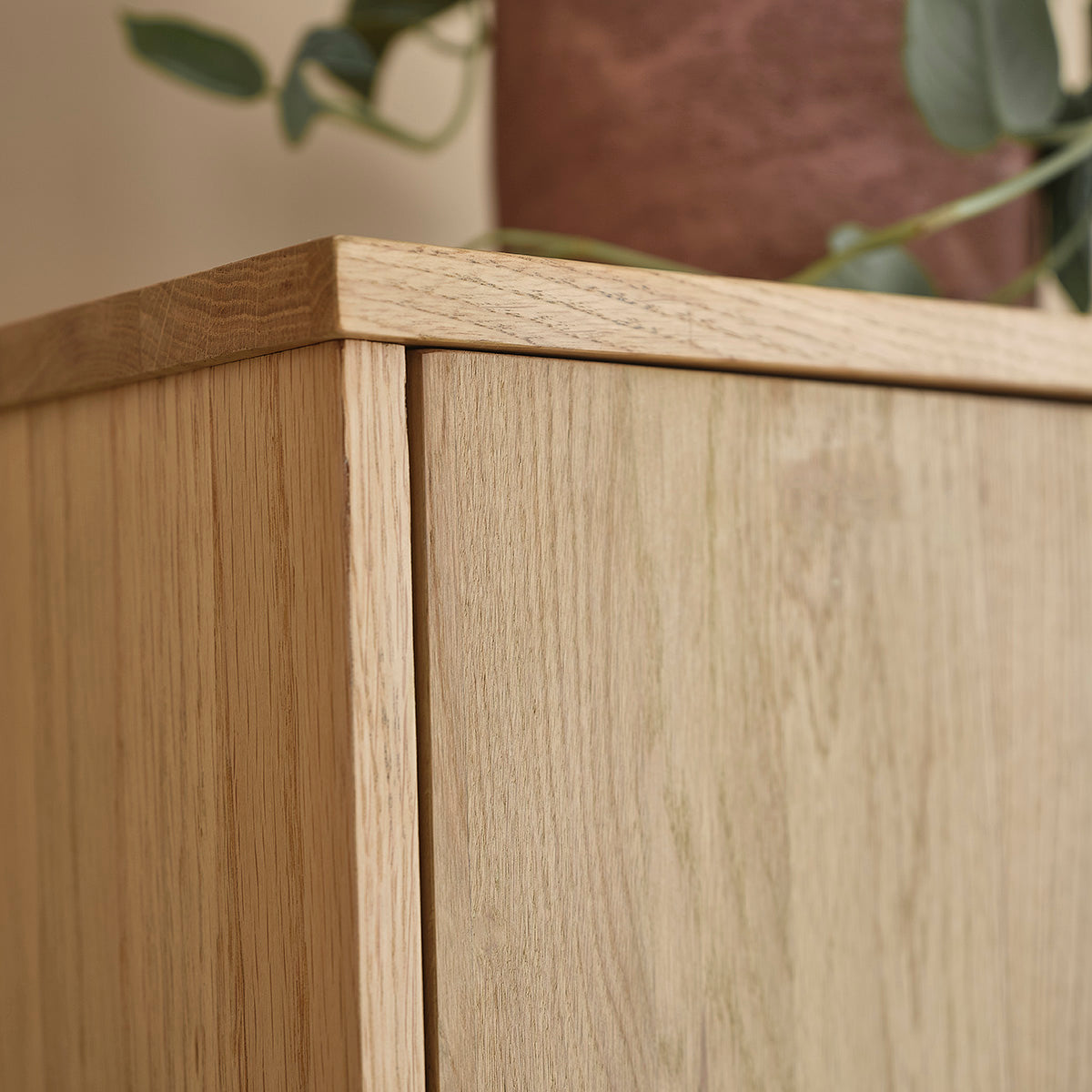 ERNEST - Columna de baño de roble macizo de 150 cm