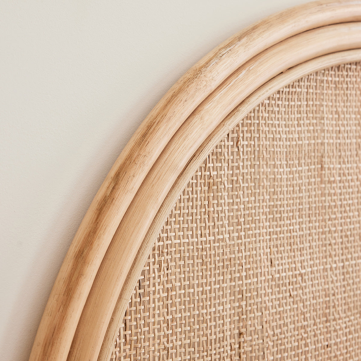 JANE - Cabecero de ratán y rejilla 90 cm