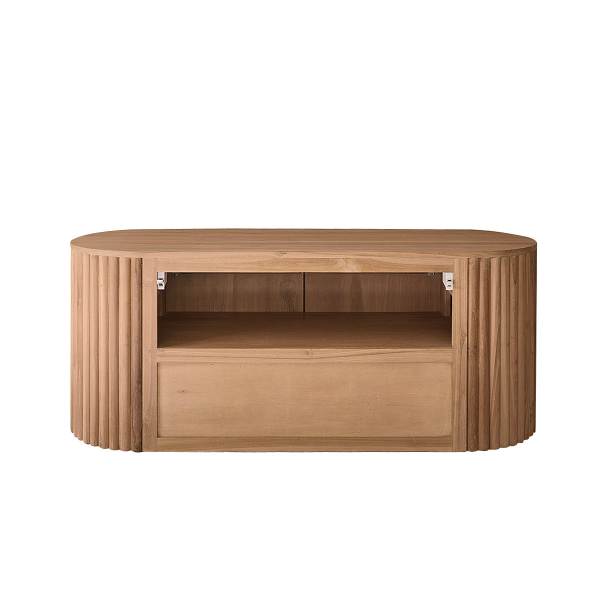 BELIZE - Mueble de baño suspendido de teca maciza de 140 cm