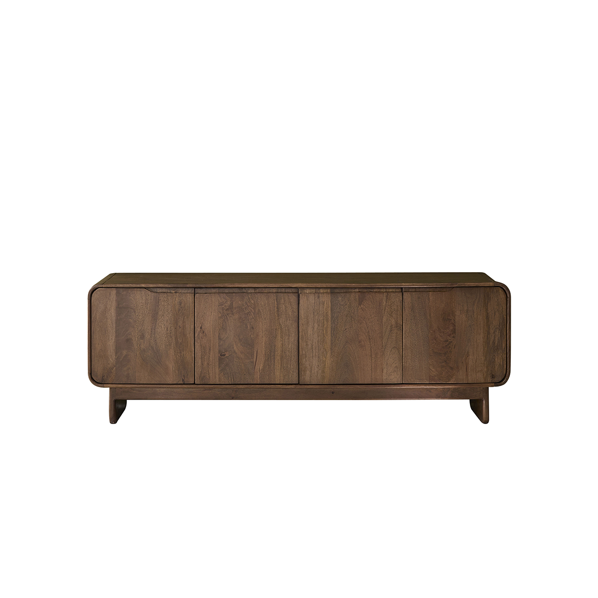 SOFIA - Mueble para la tele de madera maciza de mango, 160 cm