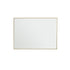 Espejo rectangular de metal dorado 70x50 cm