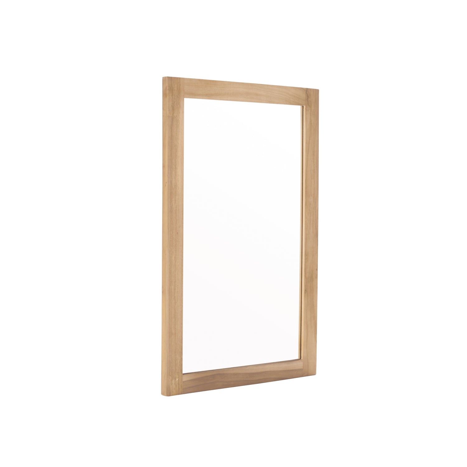 Espejo de teca maciza 80x50 cm