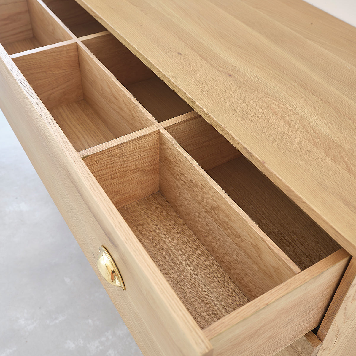 MARGAUX - Mueble suspendido para lavabo de roble macizo 120 cm