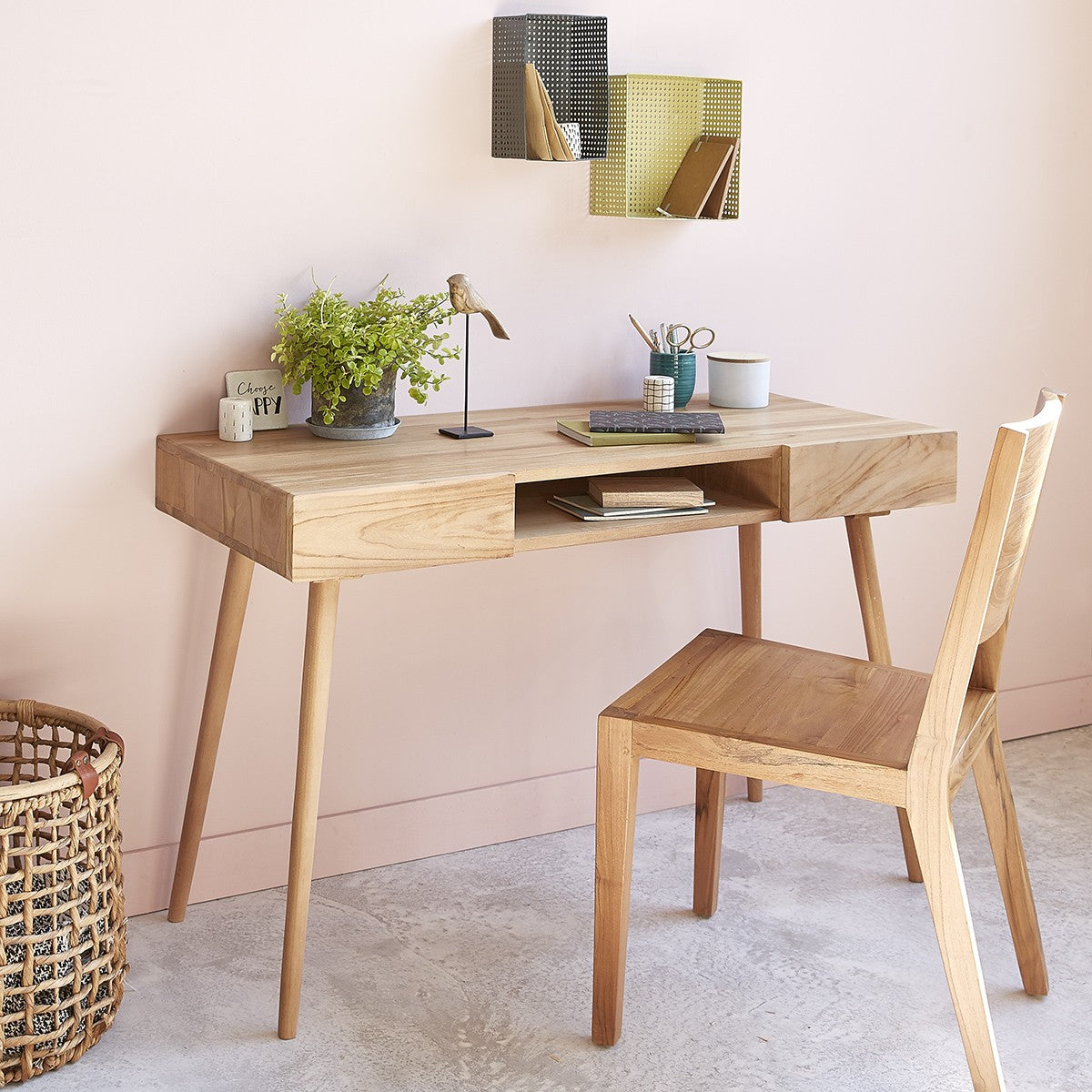 TRISTAN - Silla de teca maciza