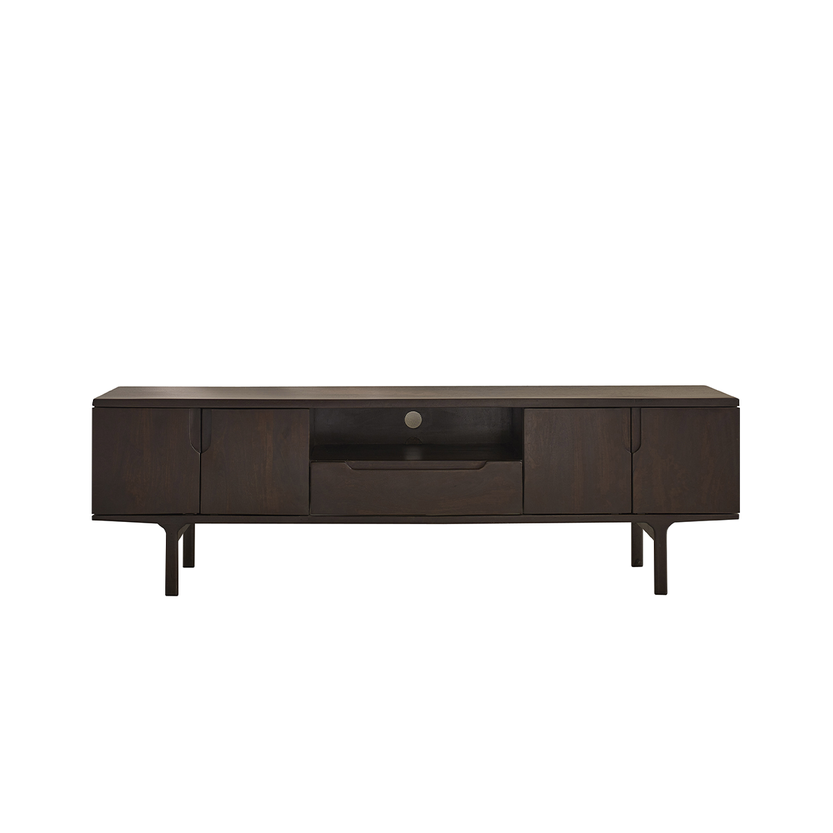 LAZARE - Mueble para la tele de madera maciza de mango, 180 cm