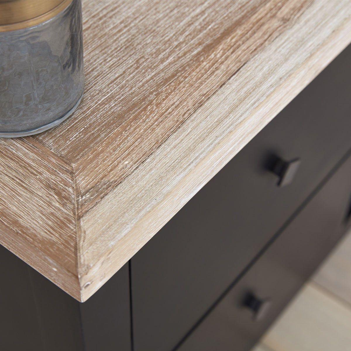 LONDRES - Mueble de TV de caoba y teca maciza 180 cm