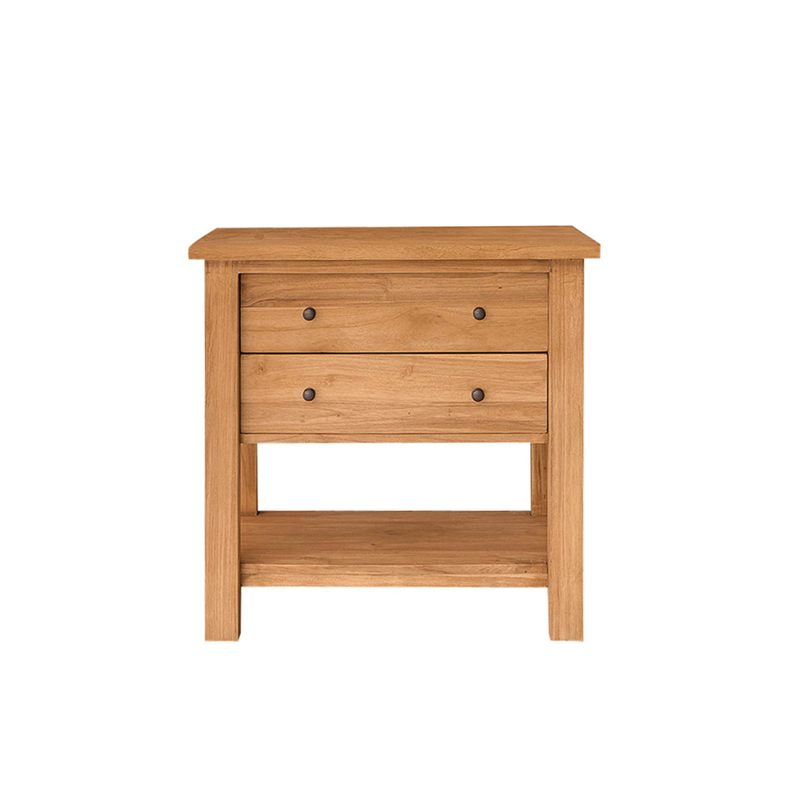 NAHELE - Mueble de lavabo de teca maciza reciclada 82 cm