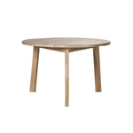 Mesa redonda de teca maciza para 4 pers.