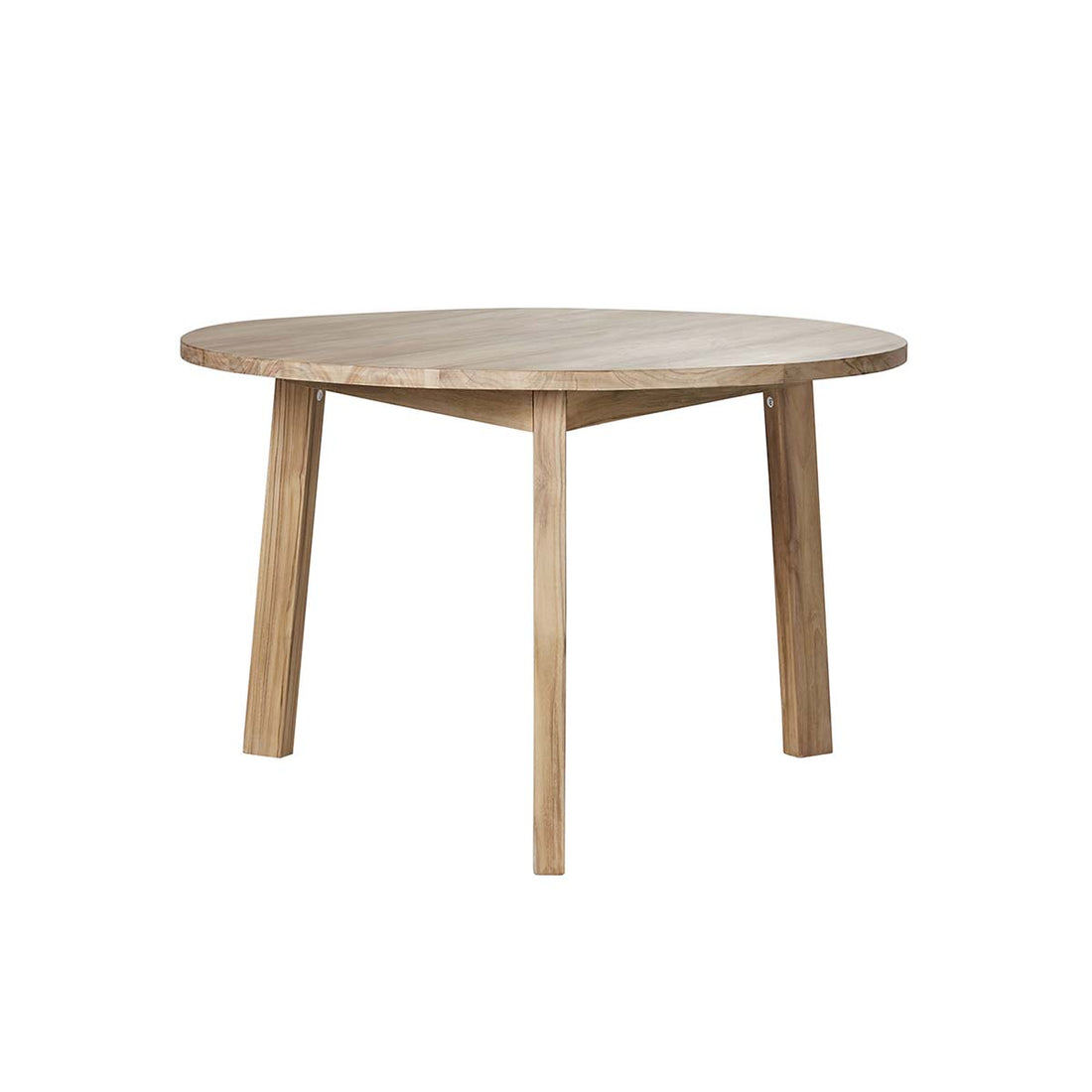 ALDO - Mesa redonda de teca maciza para 4 pers.