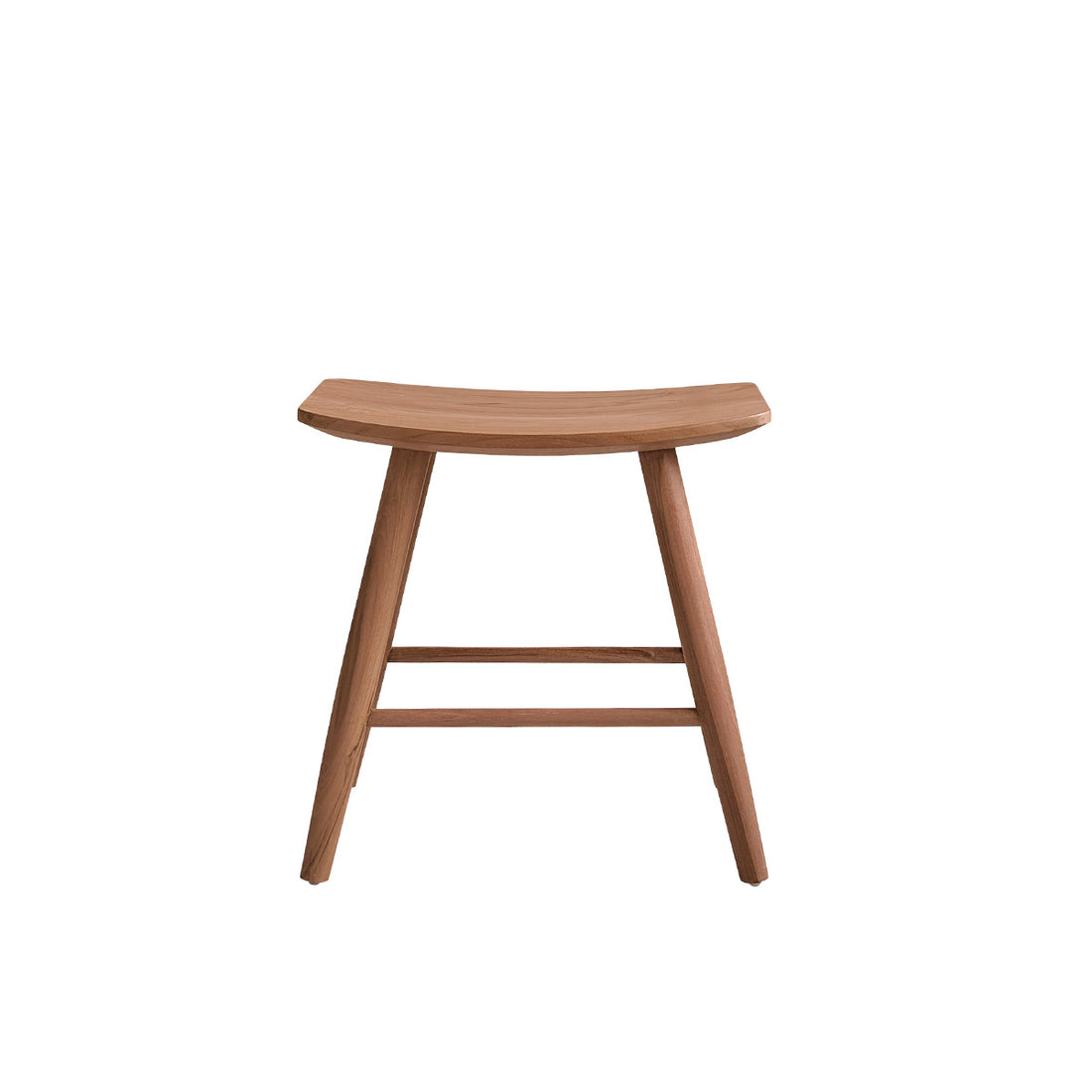 AMBRE - Taburete de teca maciza 45 cm