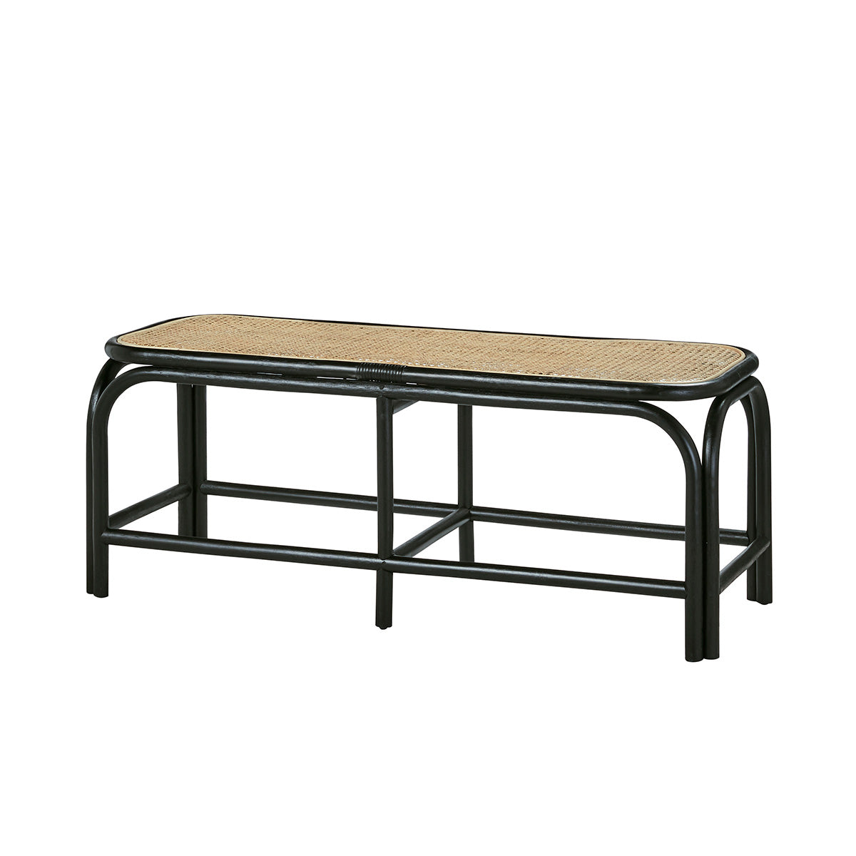 AVA - Banco de ratán y rejilla 120 cm