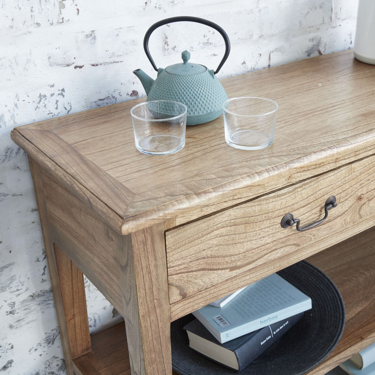 SIMONE - Consola de mindi macizo 120 cm