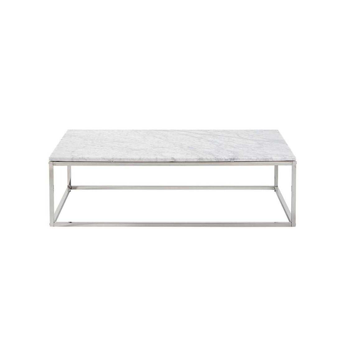 Mesa de centro de mármol y metal 120 cm