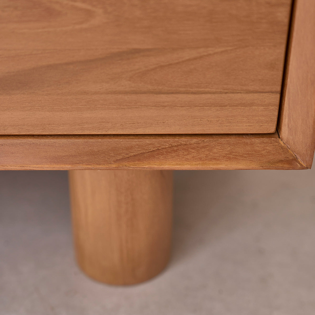 GUSTAVE - Cómoda de madera de teca 80 cm