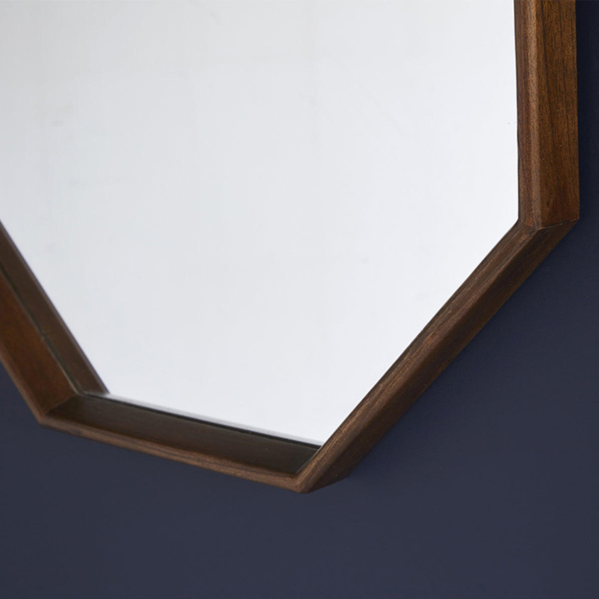 VINTAGE - Espejo de mindi macizo octogonal 60 cm