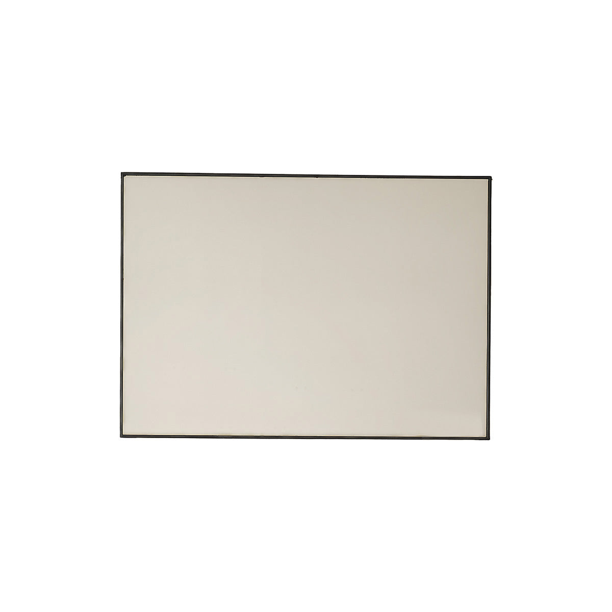 OLIVIA - Espejo rectangular de metal negro 70x50 cm