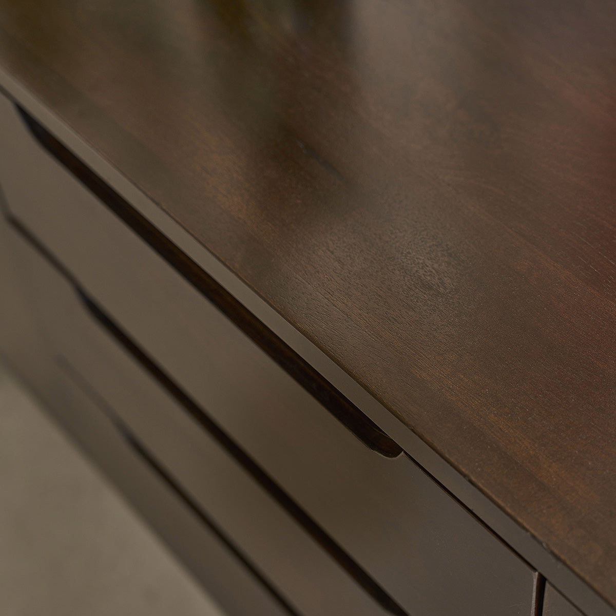 LAZARE - Aparador de madera maciza de mango de 180 cm
