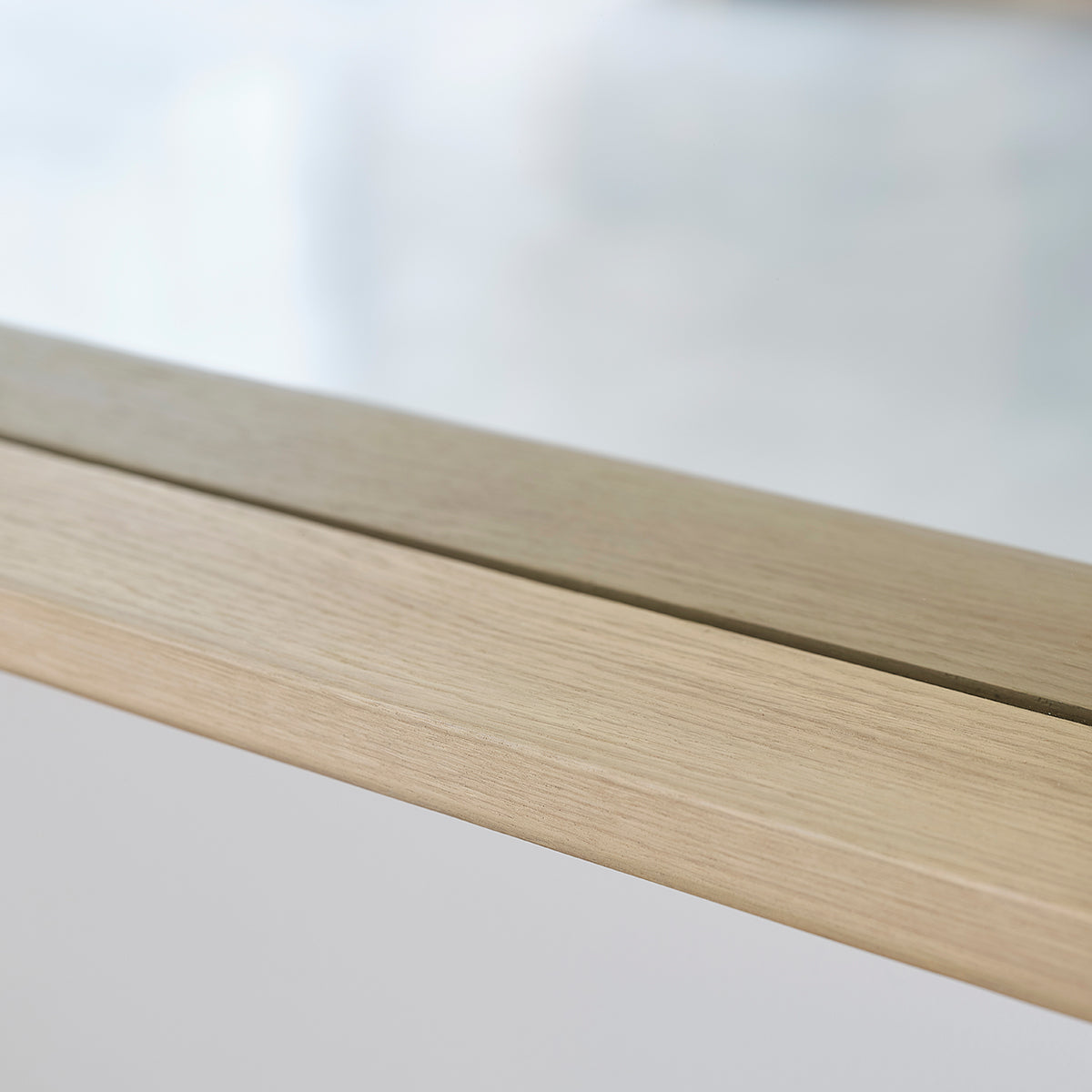 MARGAUX - Espejo rectangular de roble macizo 100x50 cm