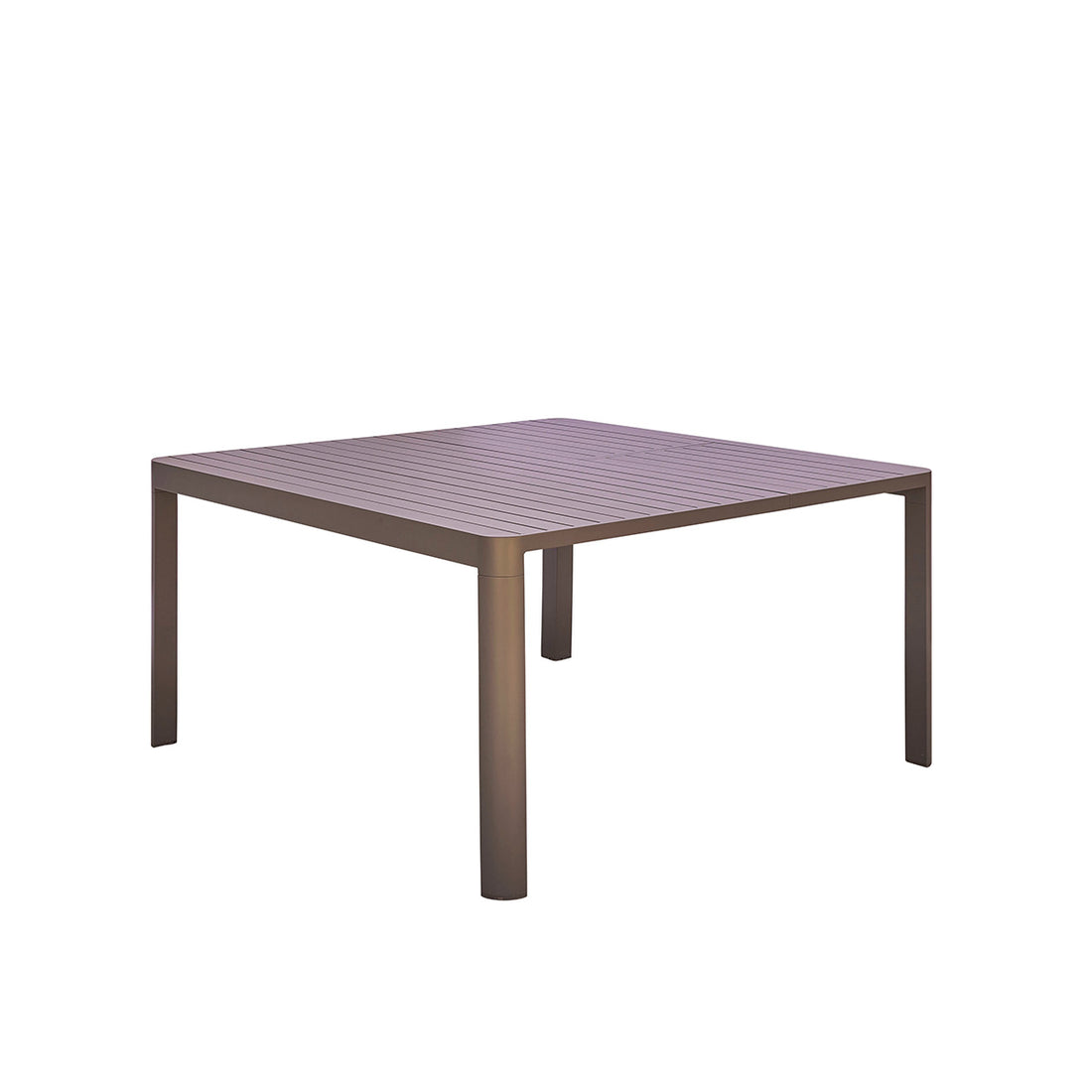 LAGON - Mesa de jardín cuadrada de aluminio, extensible para 4/8 personas